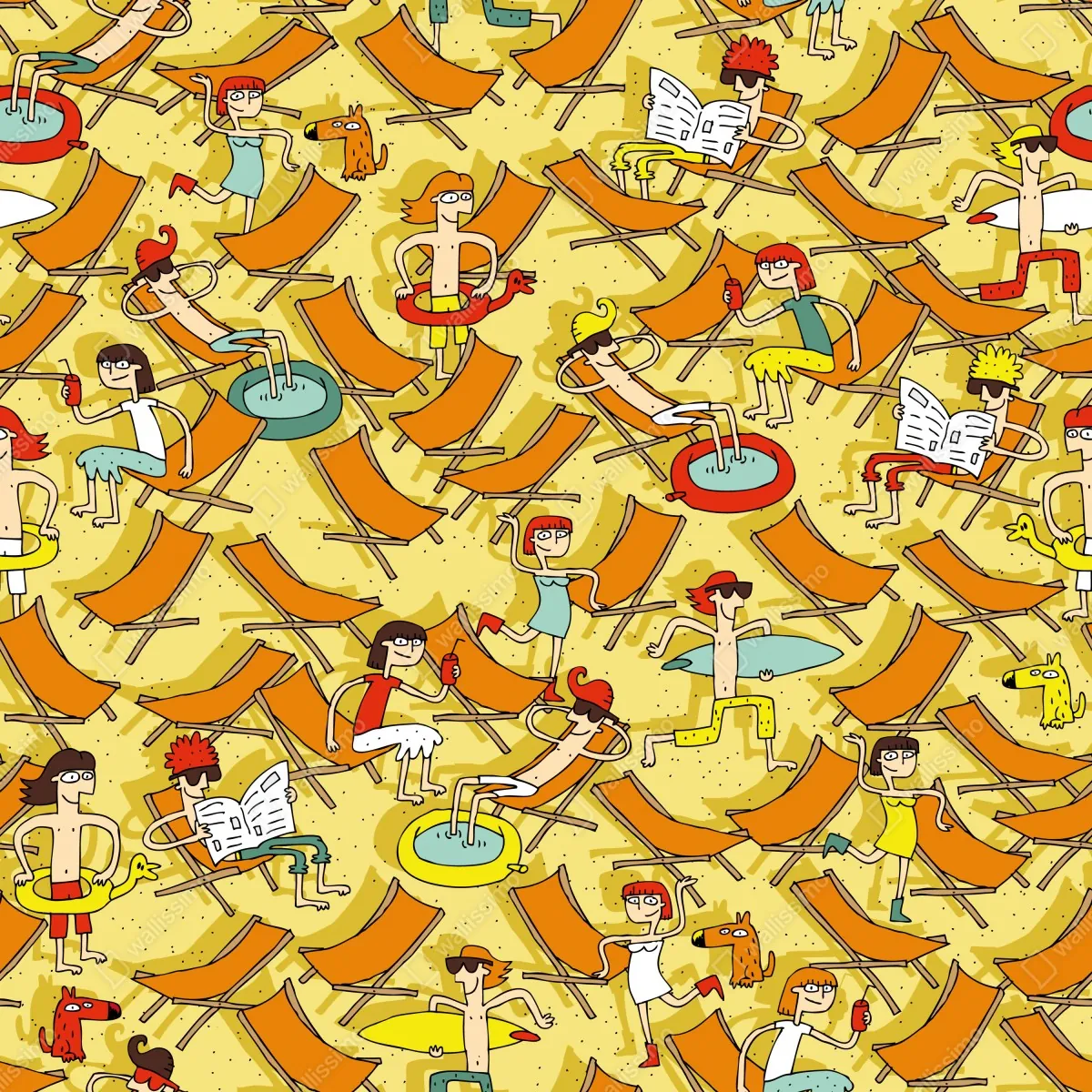 Plakat słoneczny dzień na plaży – Wallissimo® Plakat słoneczny dzień na plaży – Wallissimo®