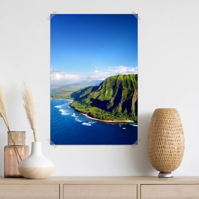 Plakat majestatyczne klify nad turkusowym oceanem – Wallissimo® Plakat majestatyczne klify nad turkusowym oceanem – Wallissimo®