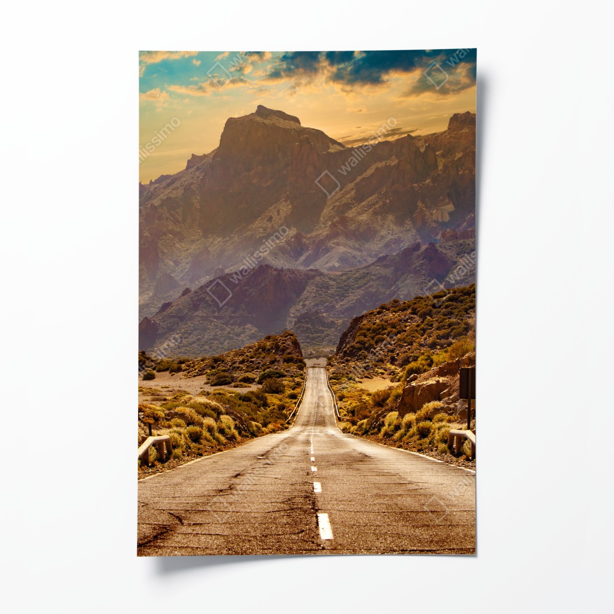 Poster road to the mountains in Tenerife