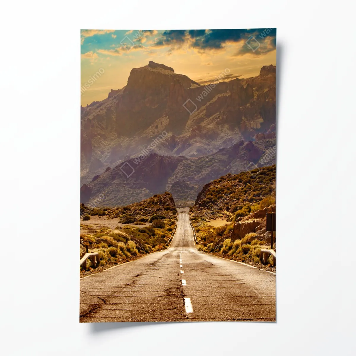Plakat droga w góry na Teneryfie – Wallissimo® Plakat droga w góry na Teneryfie – Wallissimo®