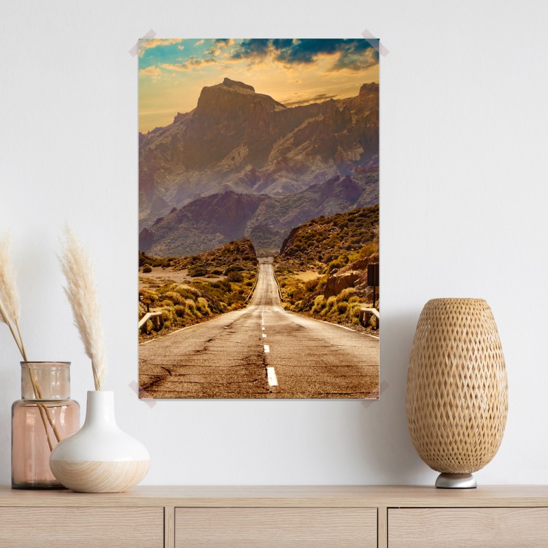 Plakat droga w góry na Teneryfie – Wallissimo® Plakat droga w góry na Teneryfie – Wallissimo®