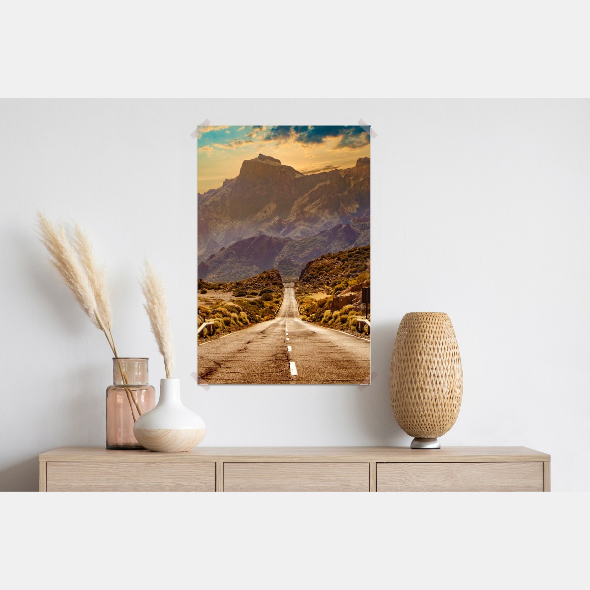 Plakat droga w góry na Teneryfie – Wallissimo® Plakat droga w góry na Teneryfie – Wallissimo®