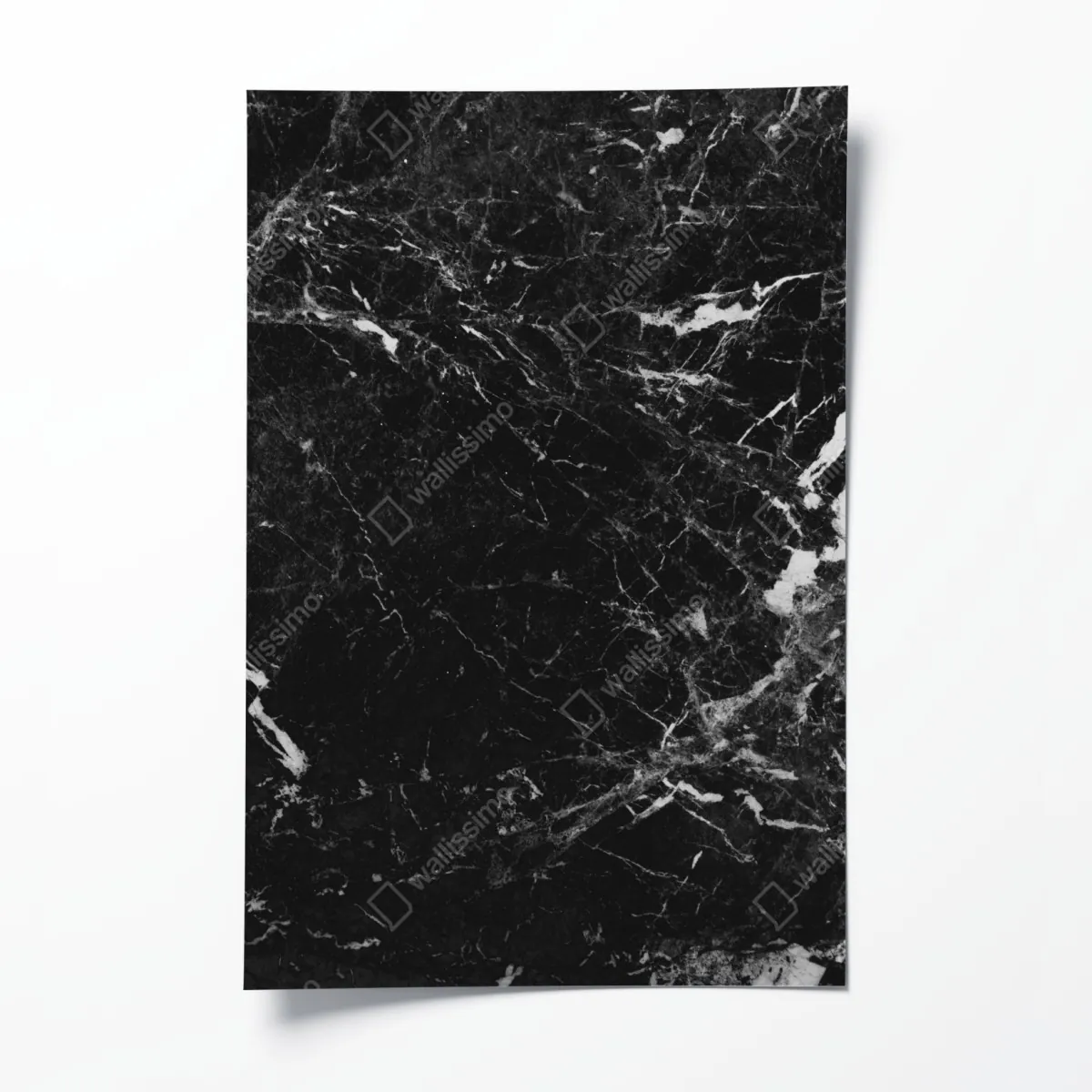 Plakat czarny marmur z białymi żyłkami – Wallissimo® Plakat czarny marmur z białymi żyłkami – Wallissimo®