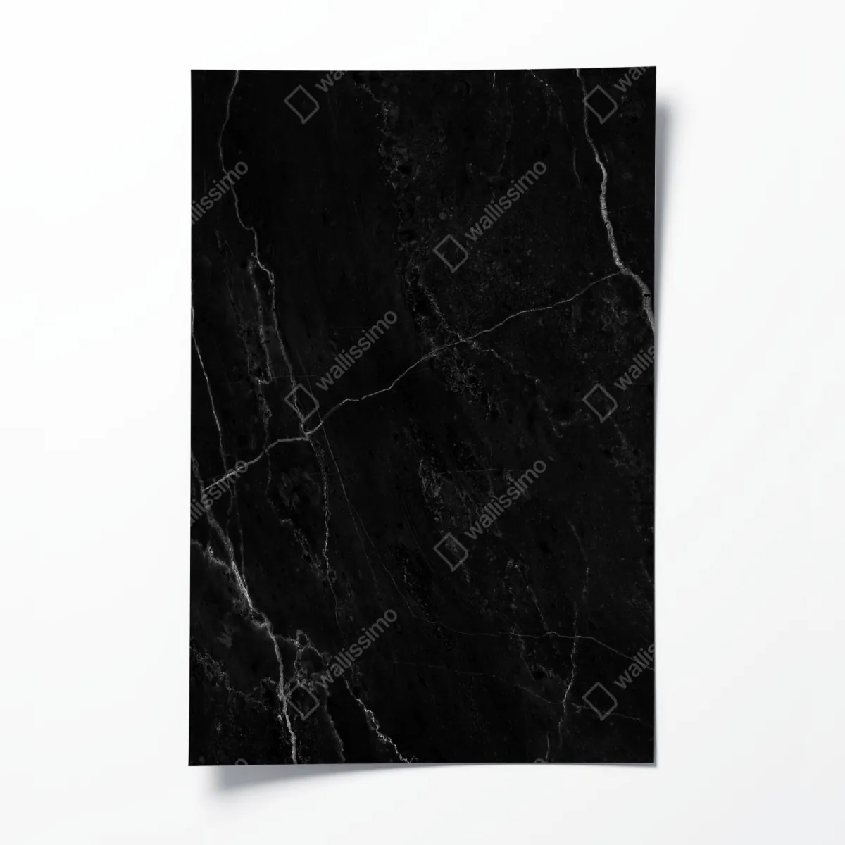 Plakat czarny marmur z białymi żyłkami – Wallissimo® Plakat czarny marmur z białymi żyłkami – Wallissimo®