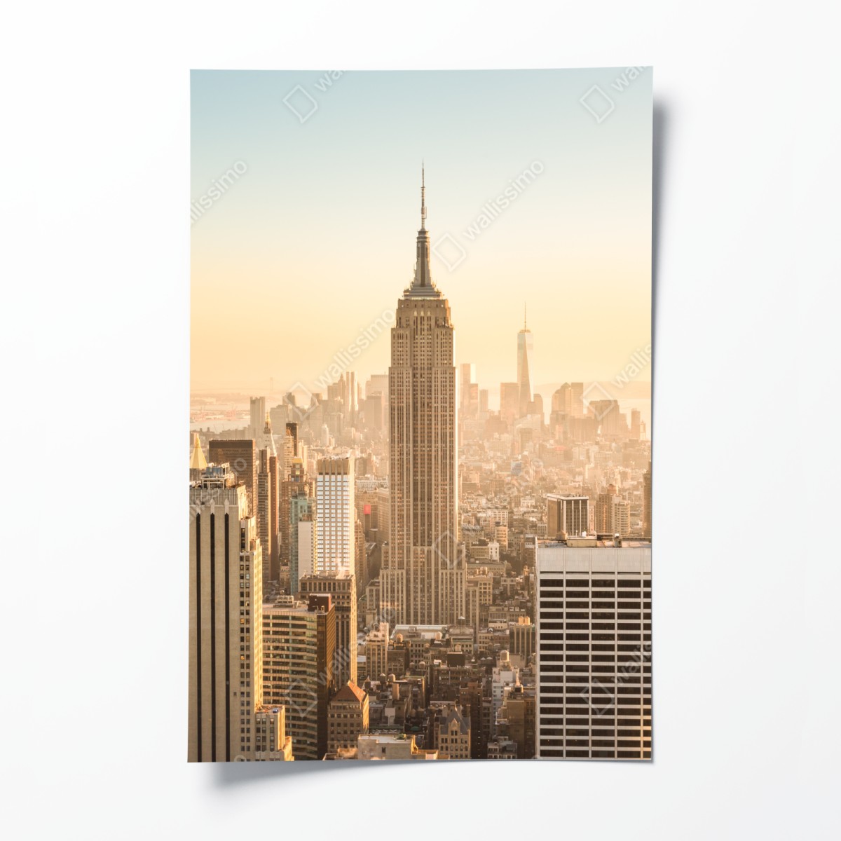 Poster New York skyline at golden hour