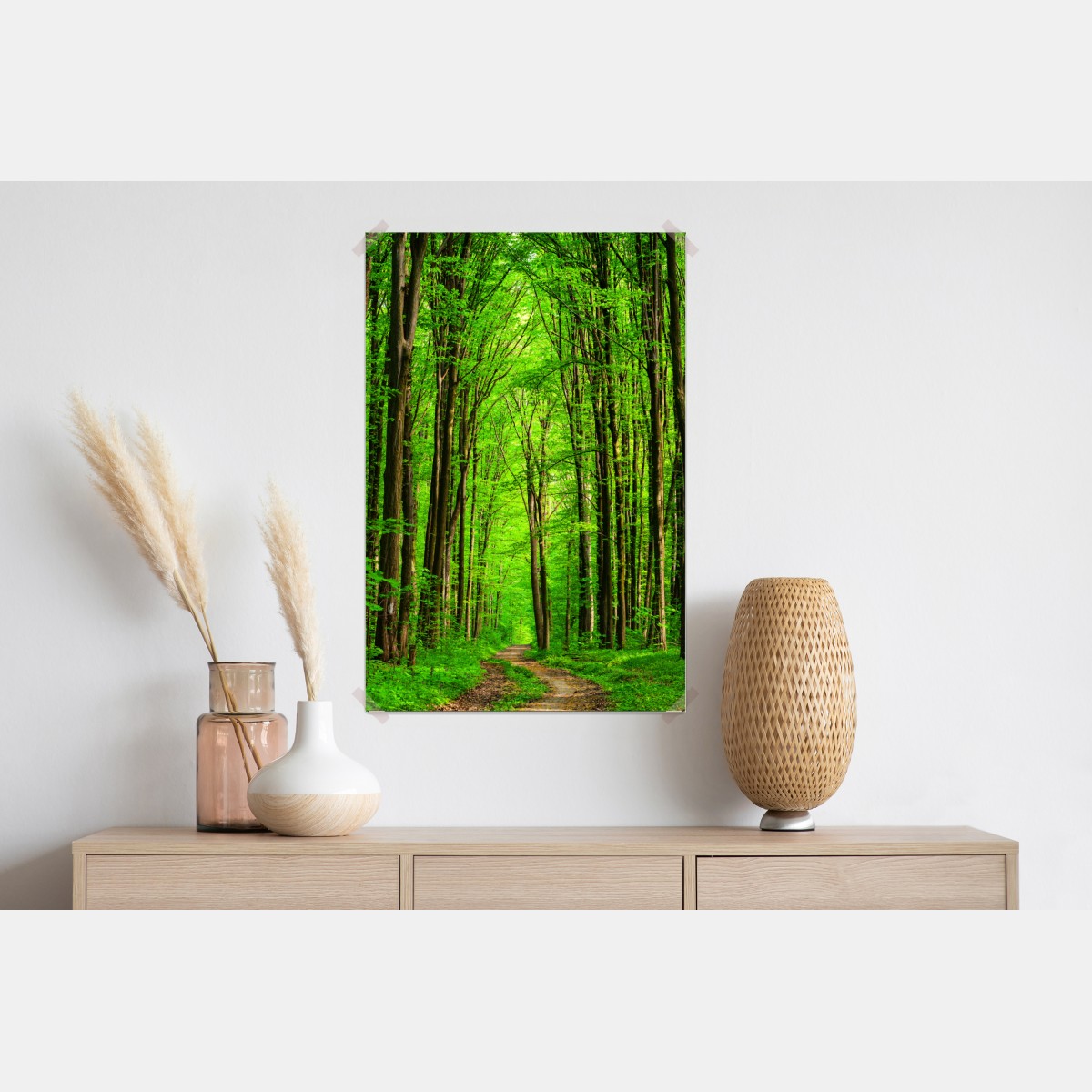 Plakat bujna zielona leśna ścieżka – Wallissimo® Plakat bujna zielona leśna ścieżka – Wallissimo®