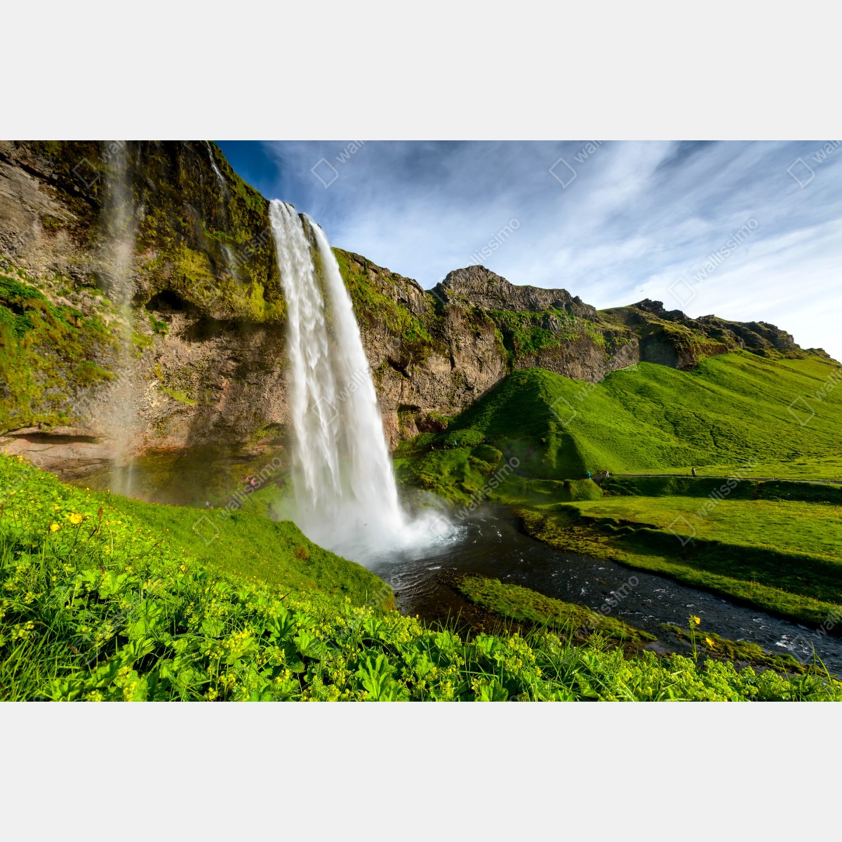 Plakat Seljalandsfoss wodospad na Islandii – Wallissimo® Plakat Seljalandsfoss wodospad na Islandii – Wallissimo®