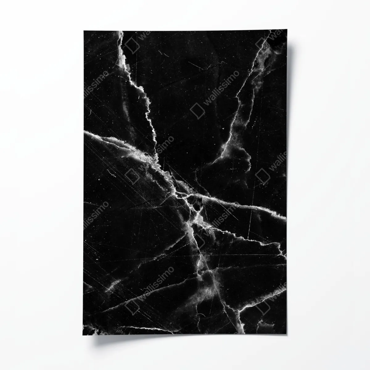 Plakat czarny marmur z żyłami – Wallissimo® Plakat czarny marmur z żyłami – Wallissimo®