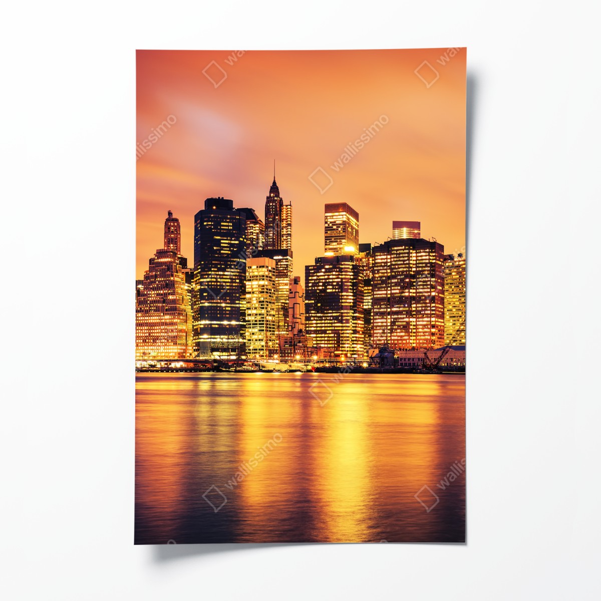 Poster New York skyline at sunset