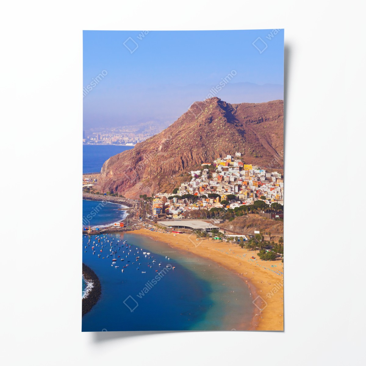 Poster beachscape of Playa de Las Teresitas, Tenerife
