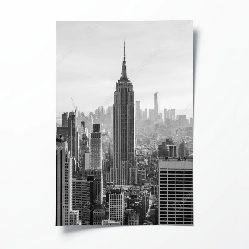 Plakat ponad chmurami widok z lotu ptaka – Wallissimo®