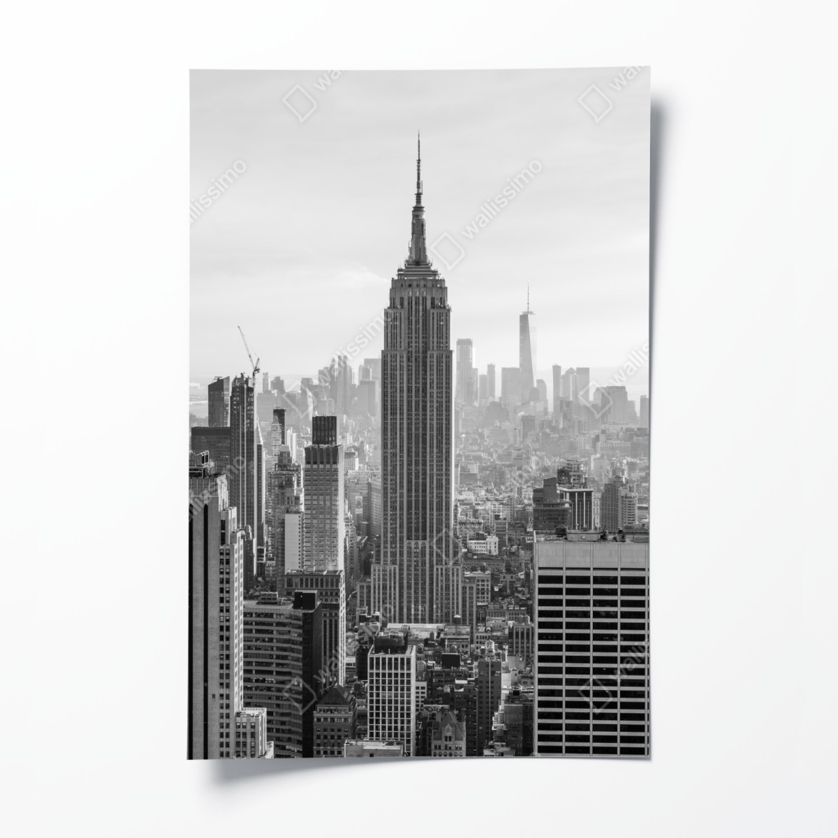Poster New York skyline in black and white