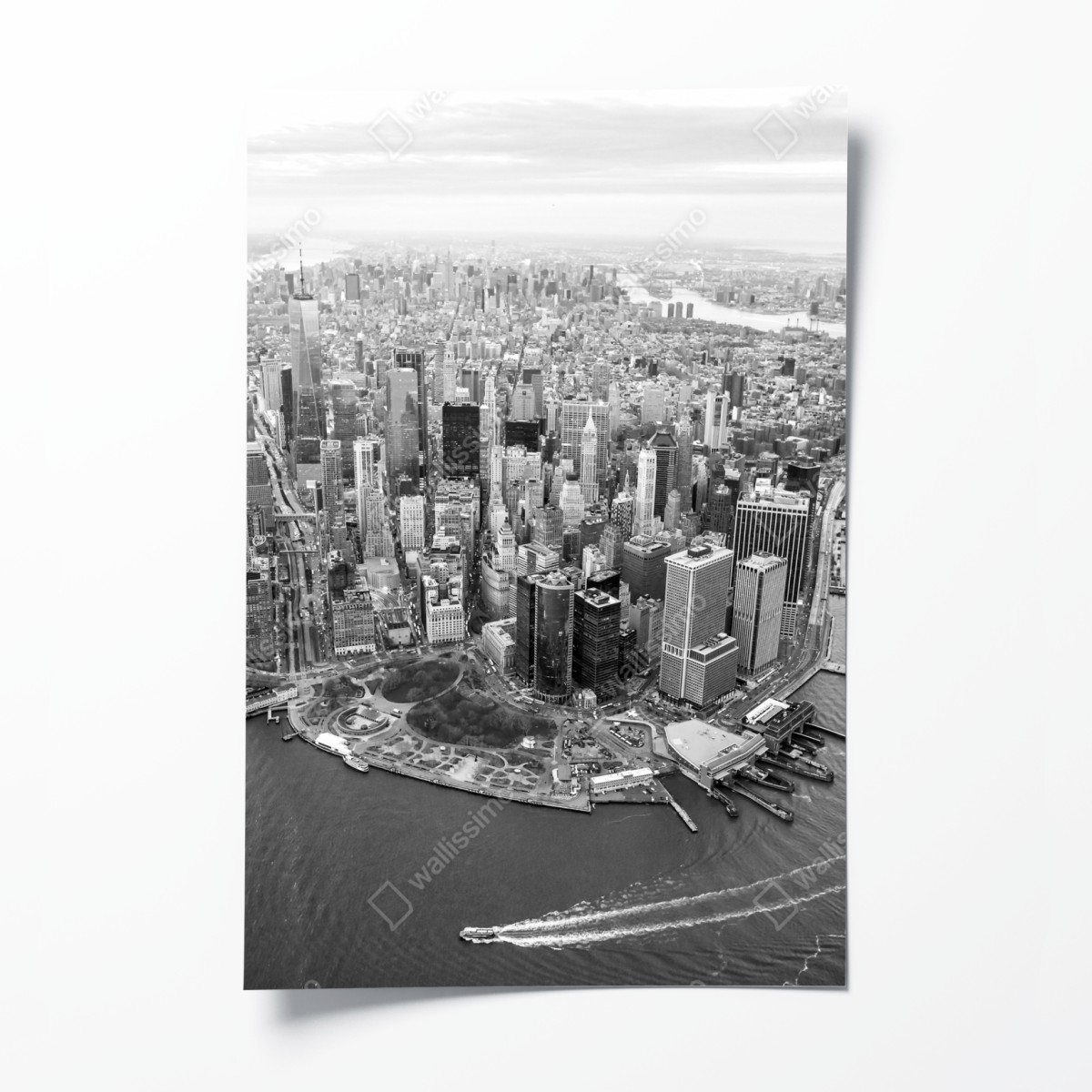 Poster Manhattan skyline aerial view