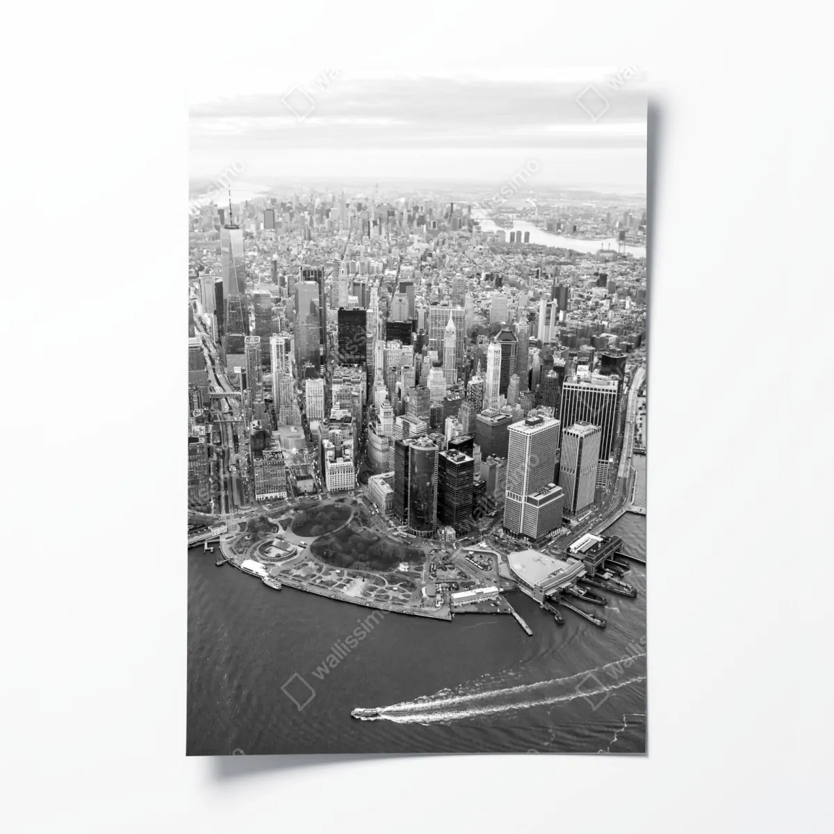 Plakat Manhattan panorama z lotu ptaka – Wallissimo® Plakat Manhattan panorama z lotu ptaka – Wallissimo®