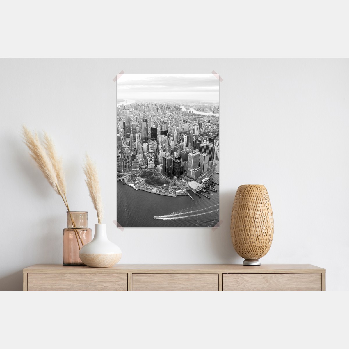 Plakat Manhattan panorama z lotu ptaka – Wallissimo® Plakat Manhattan panorama z lotu ptaka – Wallissimo®