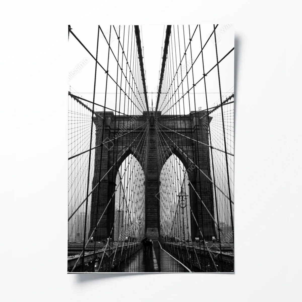 Plakat Most Brookliński geometryczna perspektywa – Wallissimo® Plakat Most Brookliński geometryczna perspektywa – Wallissimo®