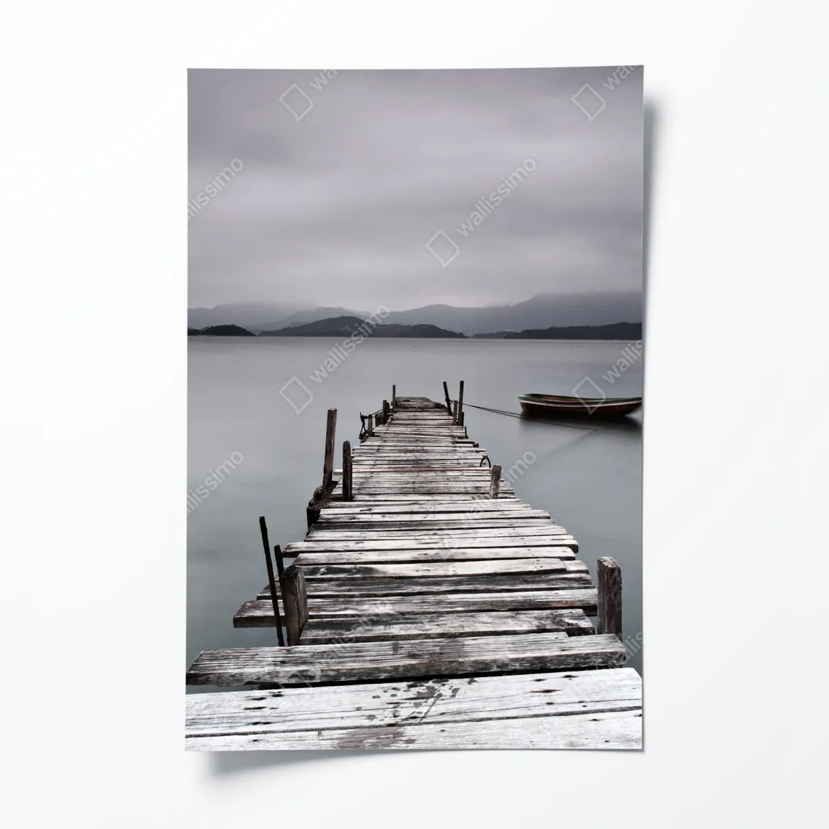 Plakat ciche drewniane molo nad spokojnym morzem – Wallissimo® Plakat ciche drewniane molo nad spokojnym morzem – Wallissimo®