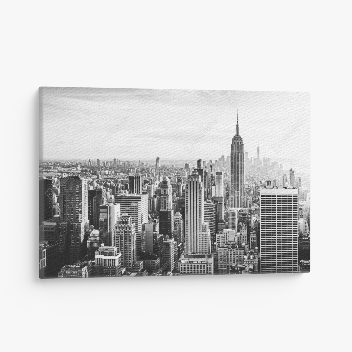Canvas print New York skyline in monochrome
