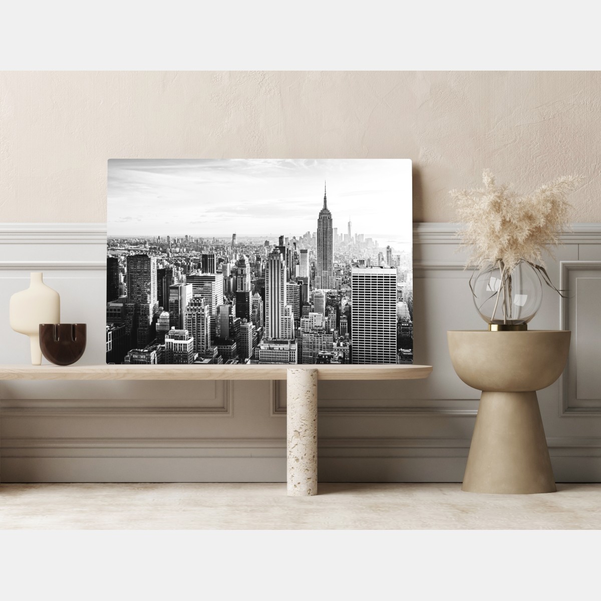 Obraz na płótnie Nowy Jork panorama w odcieniach szarości – Wallissimo® Obraz na płótnie Nowy Jork panorama w odcieniach szarości – Wallissimo®