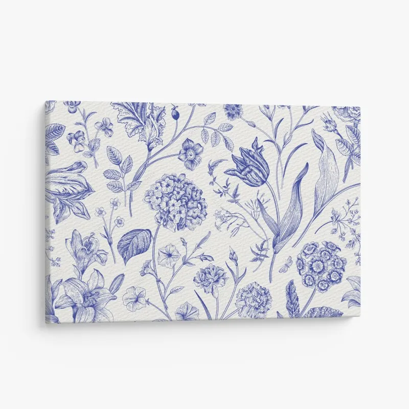 Obraz na płótnie retro falisty wzór mid-century – Wallissimo®