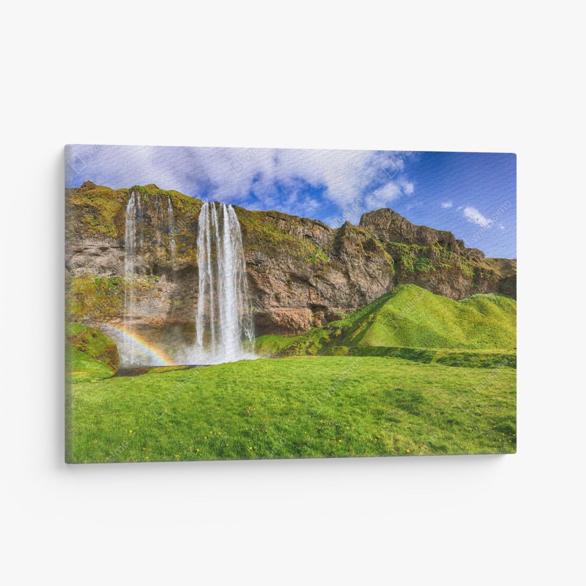 Canvas print Seljalandsfoss waterfall panorama