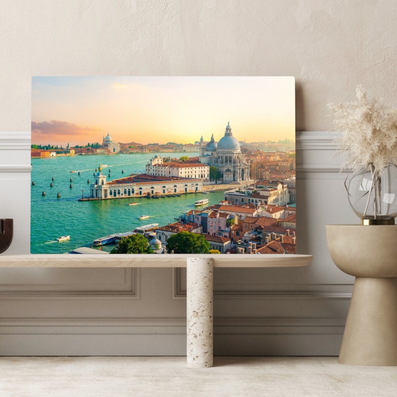 Obraz na płótnie zachód słońca nad Wenecją – Wallissimo® Obraz na płótnie zachód słońca nad Wenecją – Wallissimo®