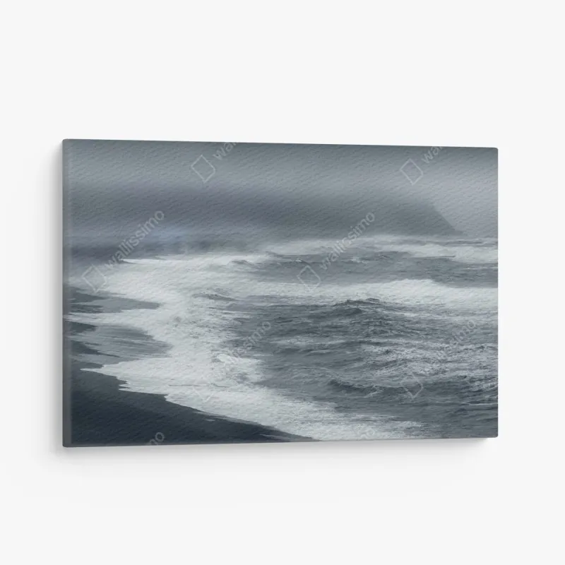 Obraz na płótnie burzliwe wybrzeże Islandii panorama