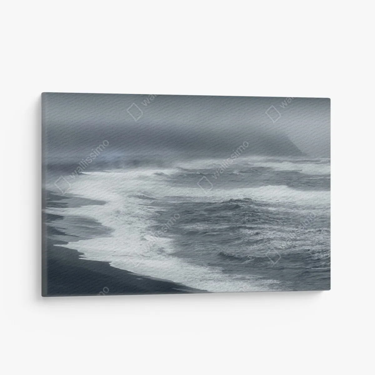 Obraz na płótnie burzliwe wybrzeże Islandii panorama – Wallissimo® Obraz na płótnie burzliwe wybrzeże Islandii panorama – Wallissimo®