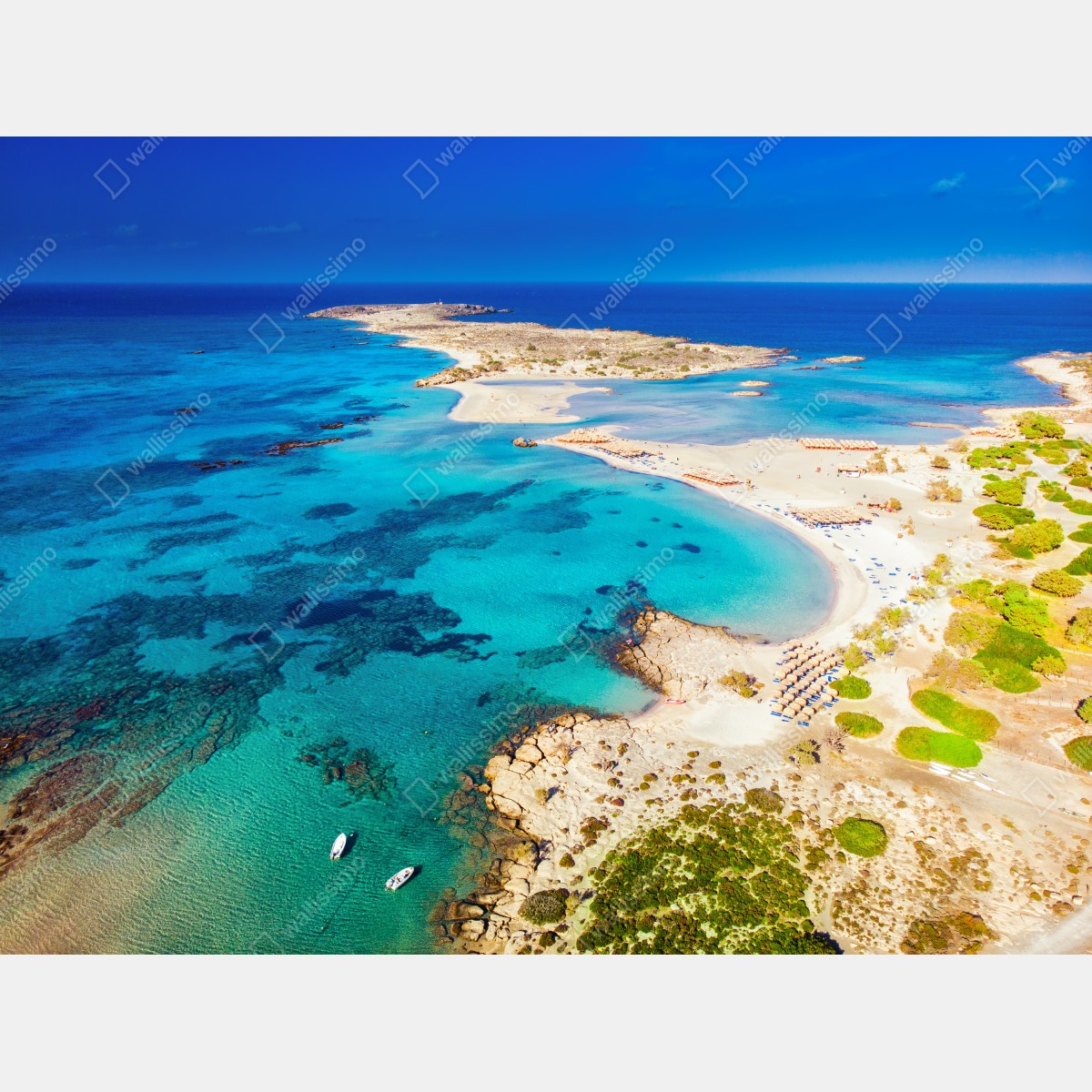Obraz na płótnie plaża Elafonissi, Kreta turkusowa laguna – Wallissimo® Obraz na płótnie plaża Elafonissi, Kreta turkusowa laguna – Wallissimo®