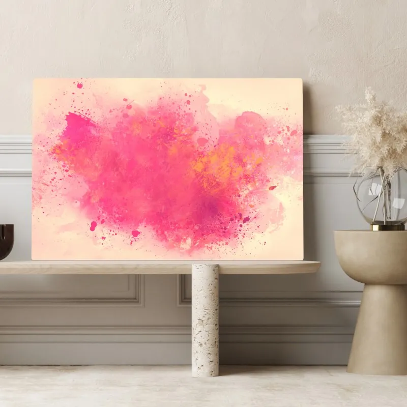 Obraz na płótnie żywa różowa akwarelowa plama