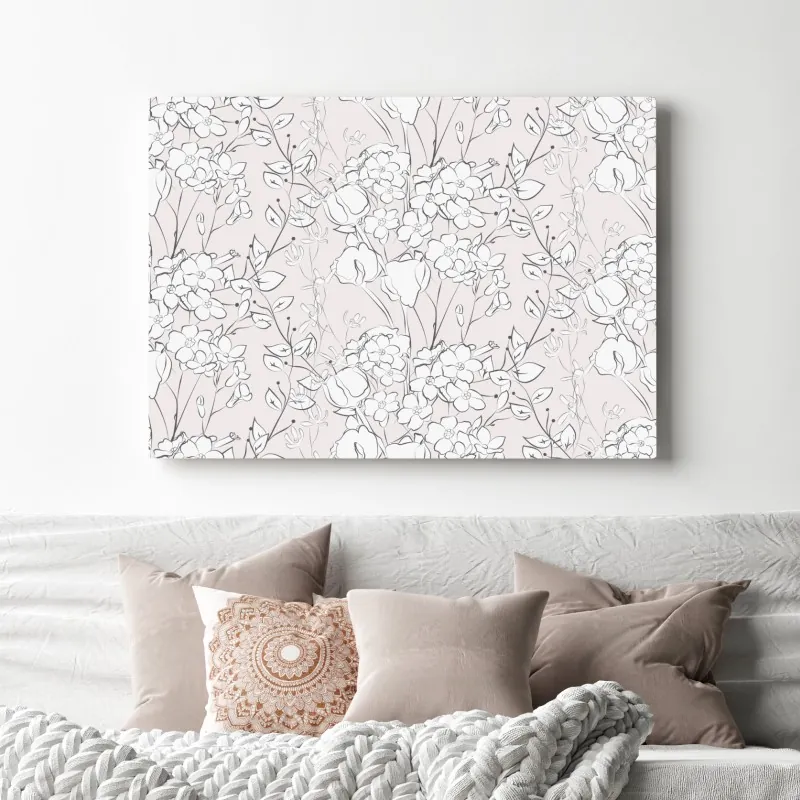 Obraz na płótnie delikatny pastelowy motyw kwiatowy – Wallissimo® Obraz na płótnie delikatny pastelowy motyw kwiatowy – Wallissimo®