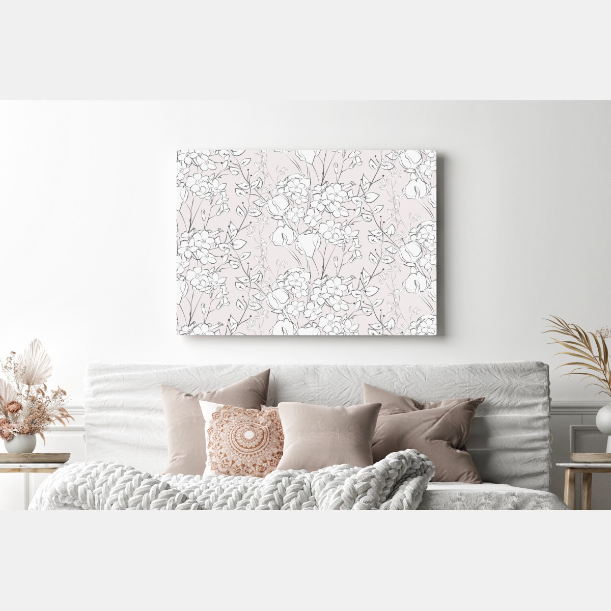 Obraz na płótnie delikatny pastelowy motyw kwiatowy – Wallissimo® Obraz na płótnie delikatny pastelowy motyw kwiatowy – Wallissimo®