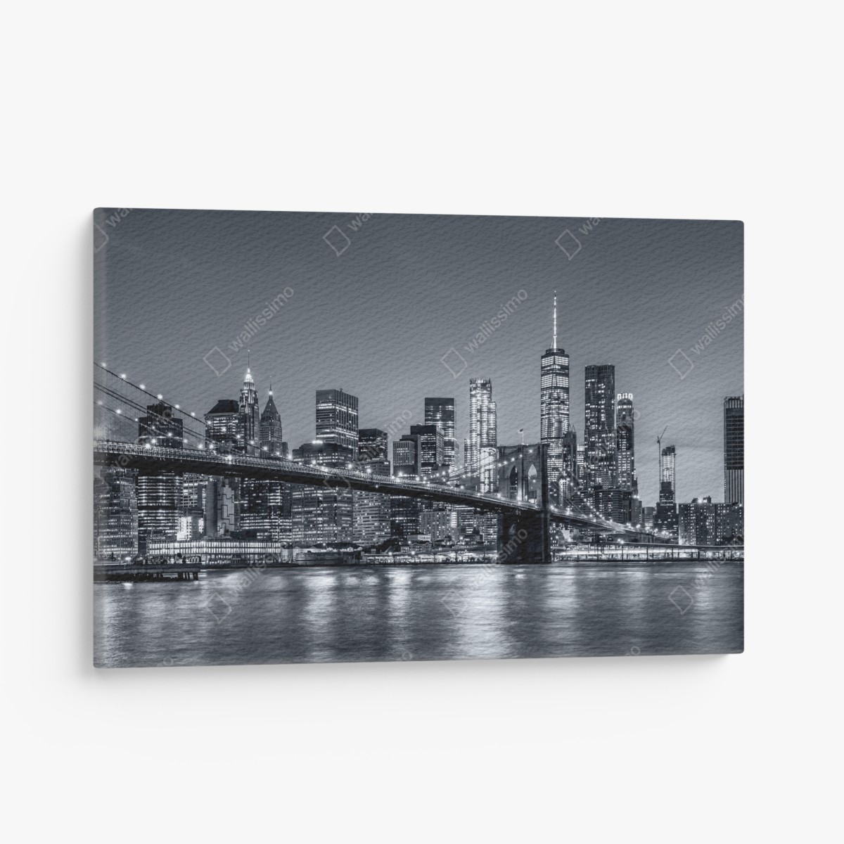 Canvas print New York skyline at night