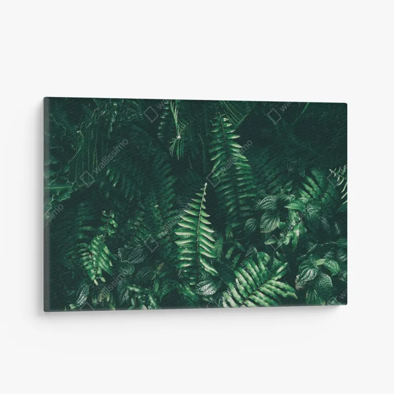 Obraz na płótnie tropikalny wzór bananów z liśćmi – Wallissimo®