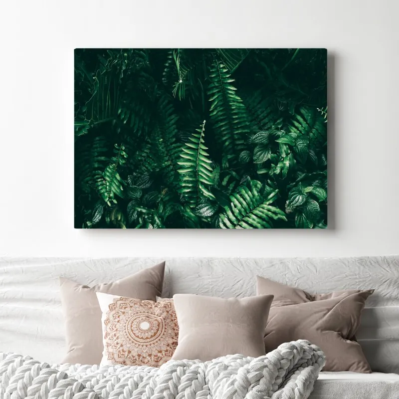 Obraz na płótnie bujne tropikalne liście – Wallissimo® Obraz na płótnie bujne tropikalne liście – Wallissimo®