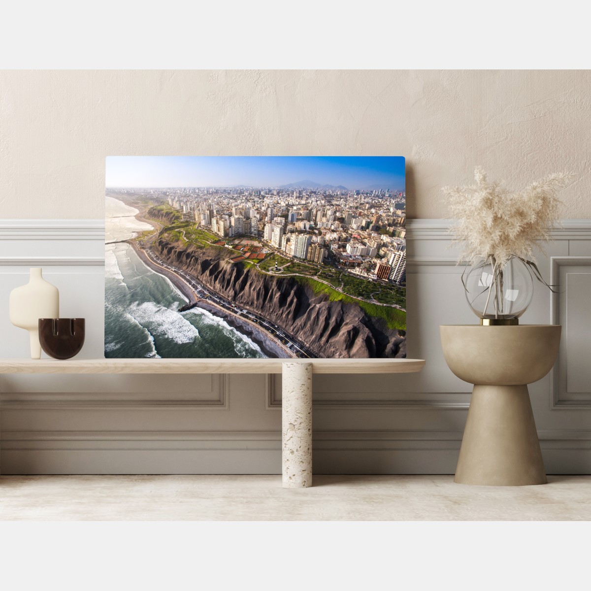 Obraz na płótnie panorama wybrzeża Miraflores, Lima – Wallissimo® Obraz na płótnie panorama wybrzeża Miraflores, Lima – Wallissimo®