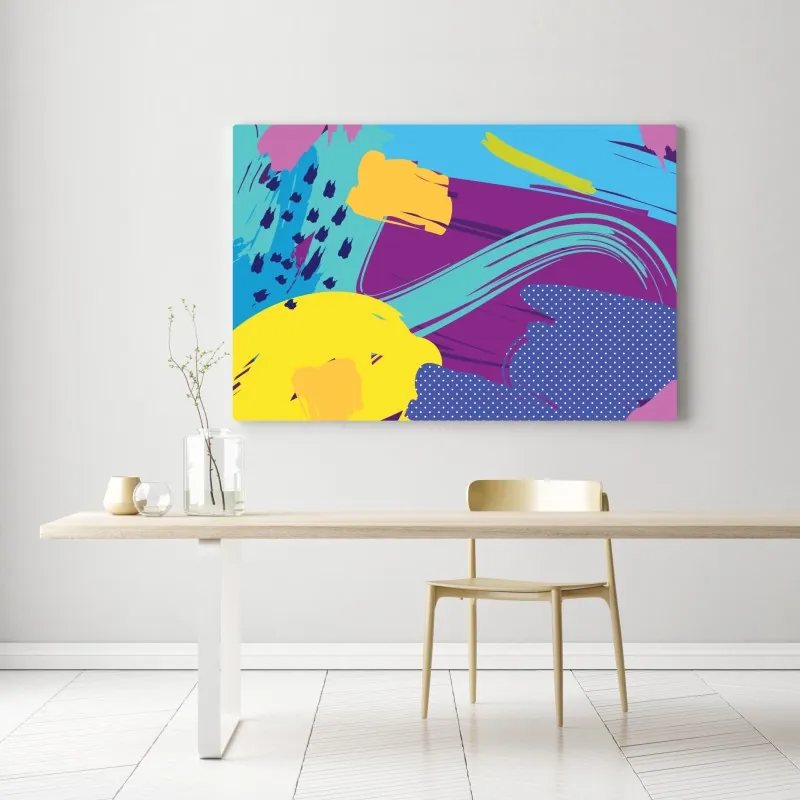 Obraz na płótnie żywa abstrakcyjna kompozycja pop-art – Wallissimo® Obraz na płótnie żywa abstrakcyjna kompozycja pop-art – Wallissimo®