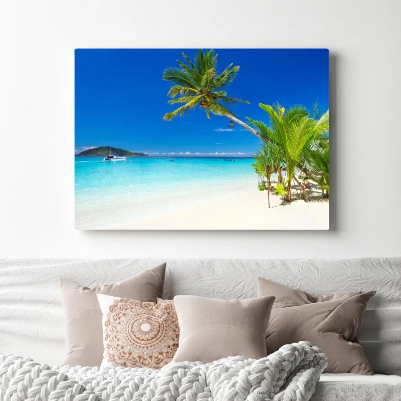 Obraz na płótnie tropikalna plaża w Tajlandii – Wallissimo® Obraz na płótnie tropikalna plaża w Tajlandii – Wallissimo®