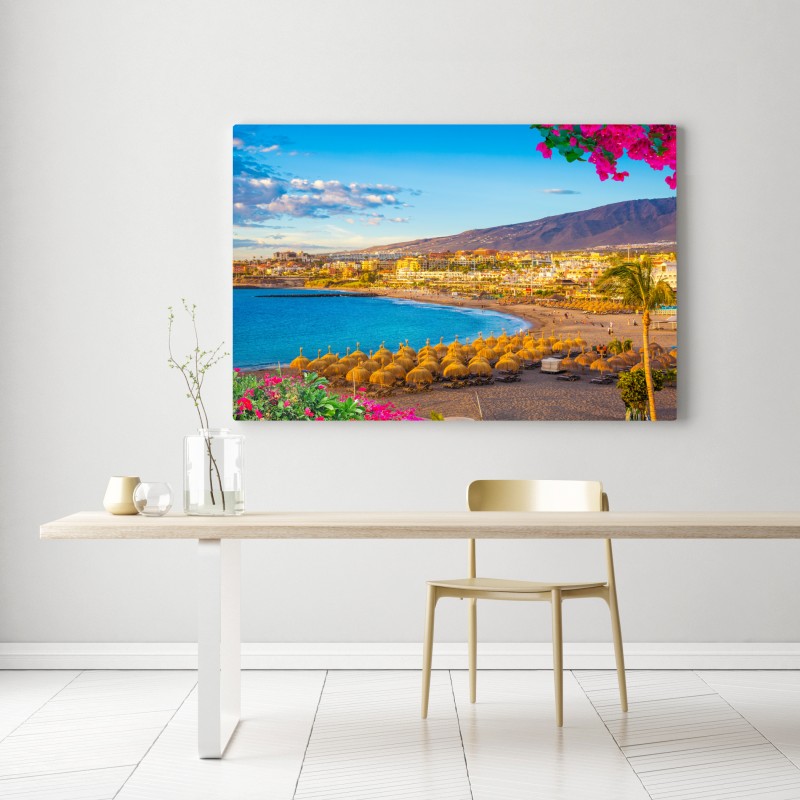 Obraz na płótnie słoneczna plaża Torviscas, Teneryfa – Wallissimo® Obraz na płótnie słoneczna plaża Torviscas, Teneryfa – Wallissimo®