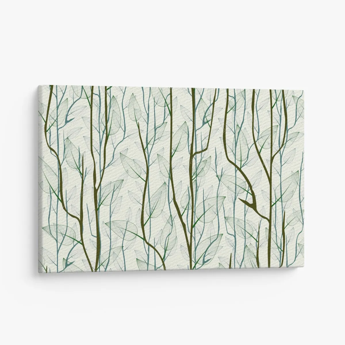 Obraz na płótnie delikatny wzór liści i gałęzi – Wallissimo® Obraz na płótnie delikatny wzór liści i gałęzi – Wallissimo®
