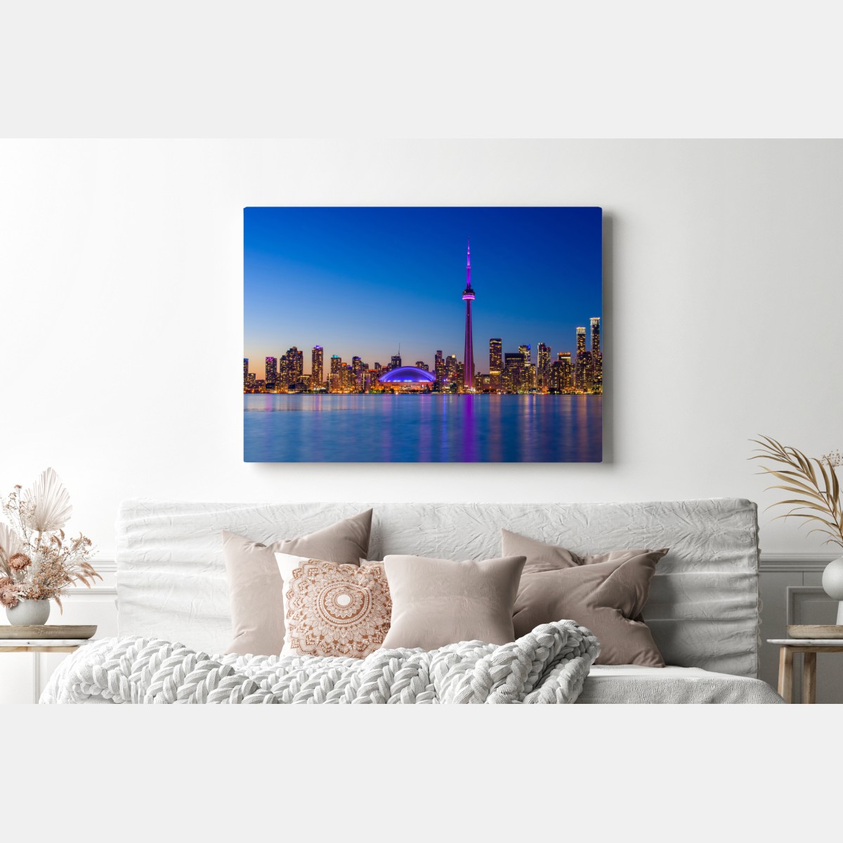 Obraz na płótnie Toronto panorama o zmierzchu – Wallissimo® Obraz na płótnie Toronto panorama o zmierzchu – Wallissimo®