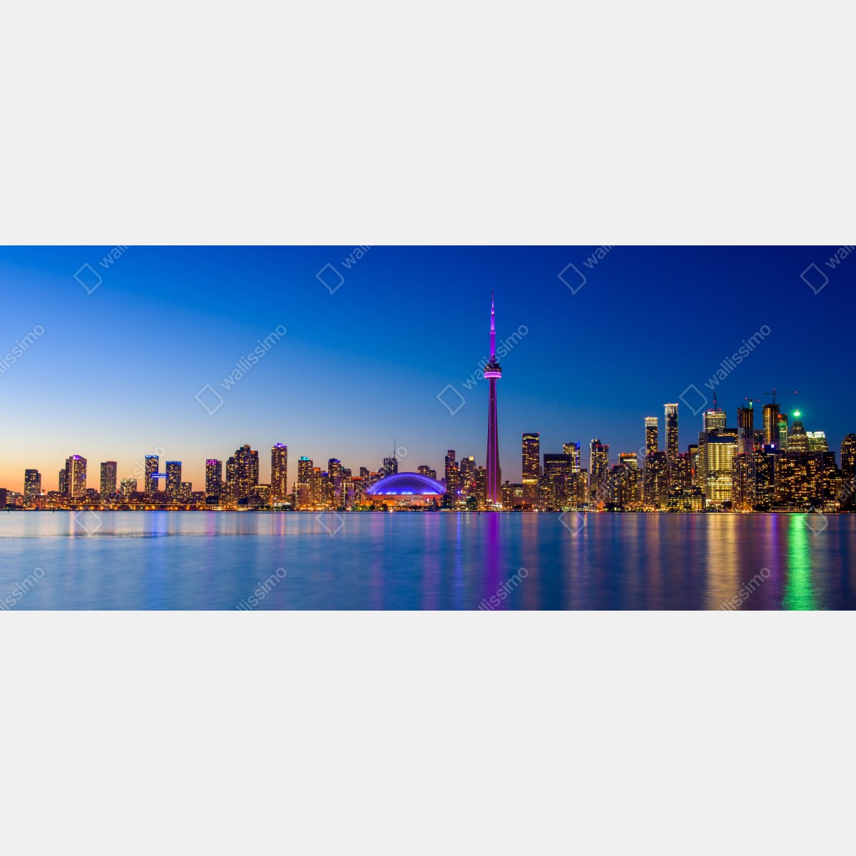 Obraz na płótnie Toronto panorama o zmierzchu – Wallissimo® Obraz na płótnie Toronto panorama o zmierzchu – Wallissimo®