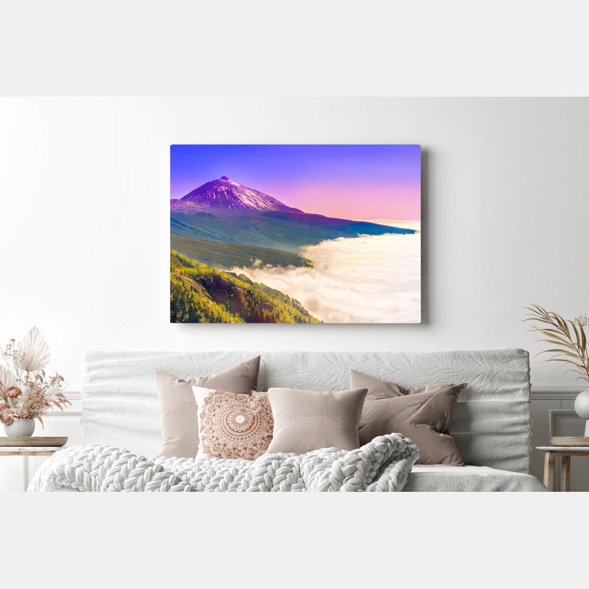 Obraz na płótnie szczyt wulkanu Teide nad morzem chmur – Wallissimo® Obraz na płótnie szczyt wulkanu Teide nad morzem chmur – Wallissimo®