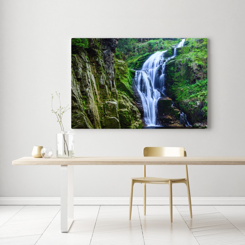 Obraz na płótnie wodospad Kamienczyk w Karkonoszach – Wallissimo® Obraz na płótnie wodospad Kamienczyk w Karkonoszach – Wallissimo®