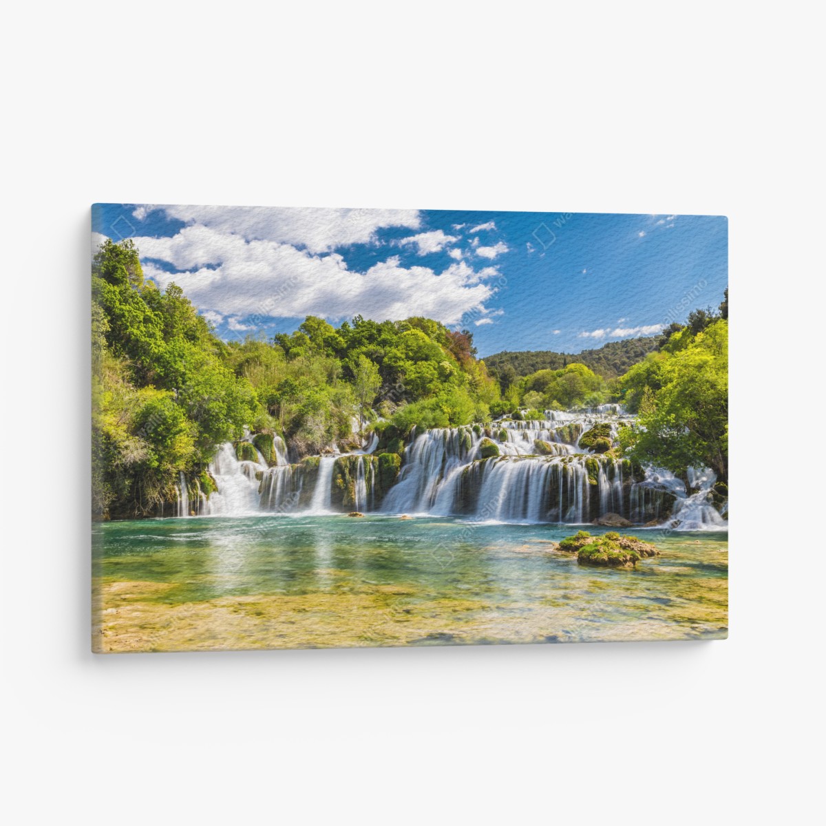 Canvas print serene Skradinski Buk waterfall in Krka National Park
