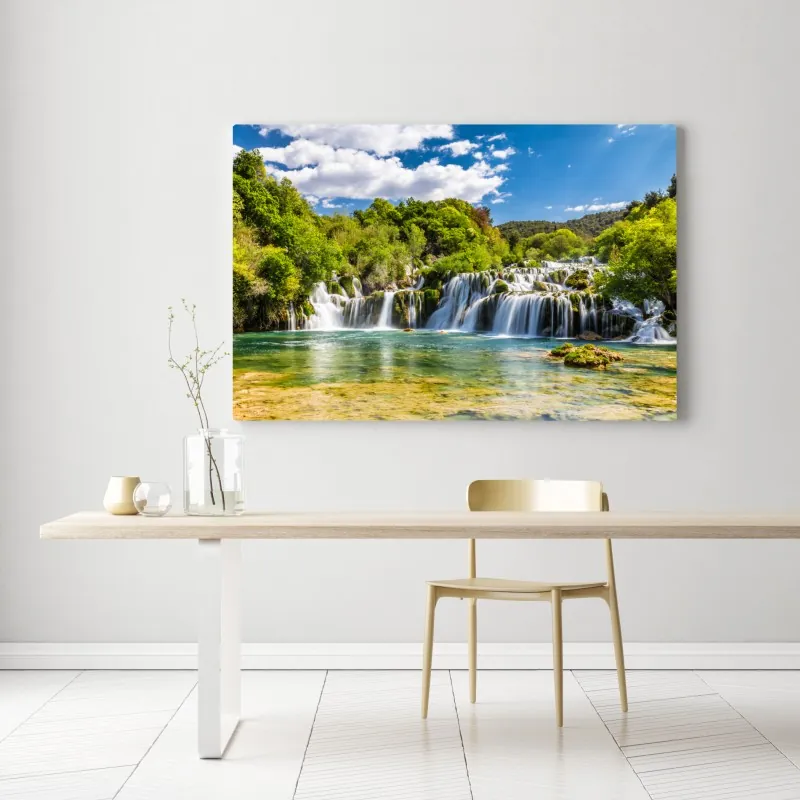 Obraz na płótnie spokojny wodospad Skradinski Buk w Parku Narodowym Krka – Wallissimo® Obraz na płótnie spokojny wodospad Skradinski Buk w Parku Narodowym Krka – Wallissimo®