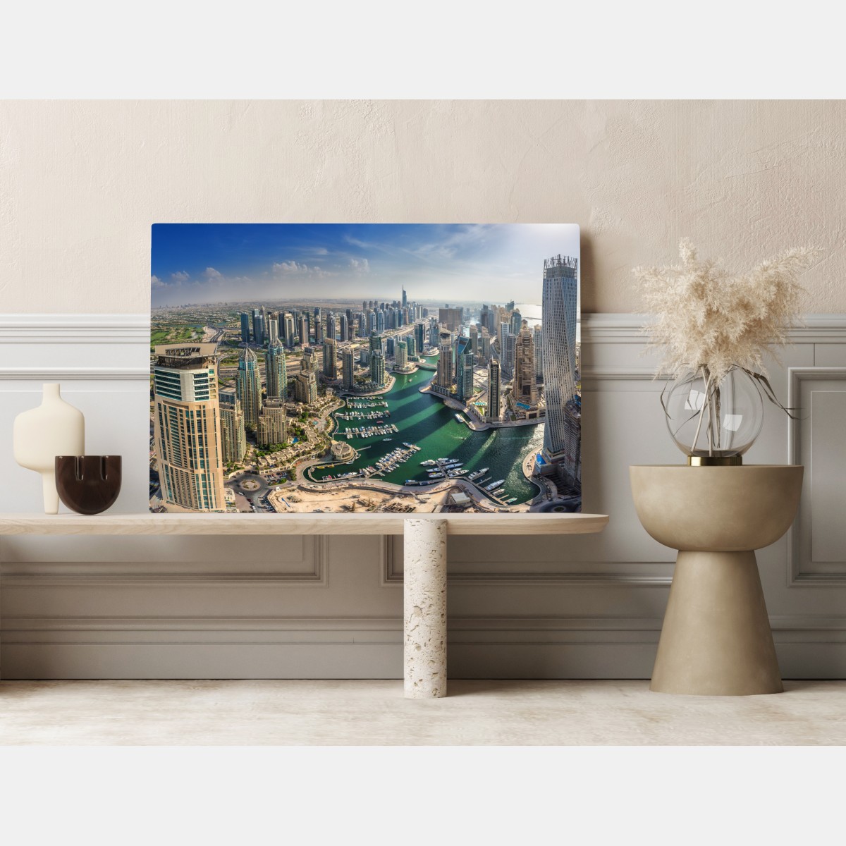 Obraz na płótnie Dubaj Marina panorama miasta – Wallissimo® Obraz na płótnie Dubaj Marina panorama miasta – Wallissimo®