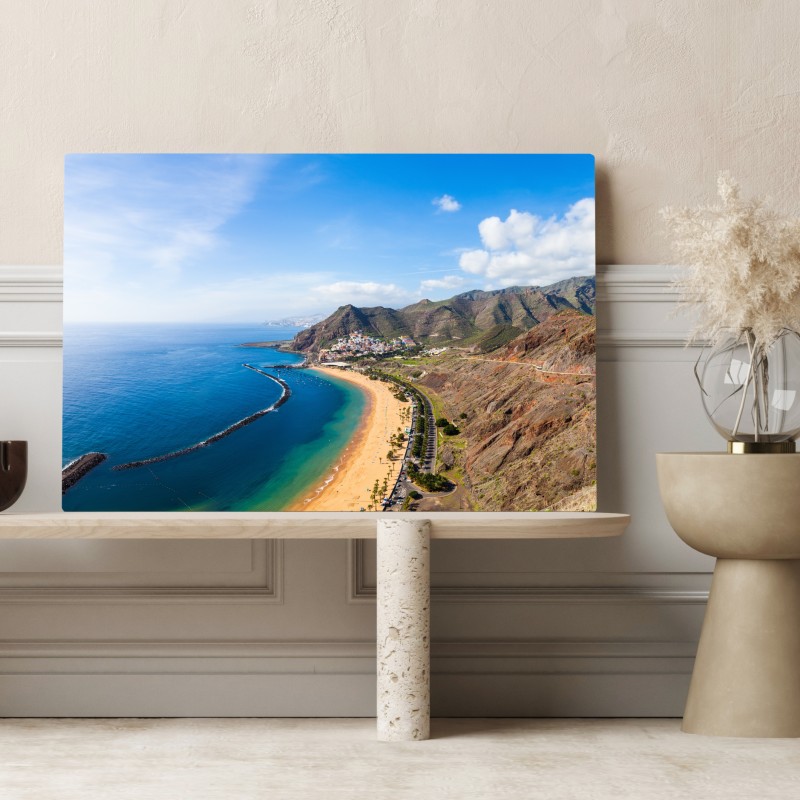 Obraz na płótnie plaża Las Teresitas, panorama Teneryfy – Wallissimo® Obraz na płótnie plaża Las Teresitas, panorama Teneryfy – Wallissimo®