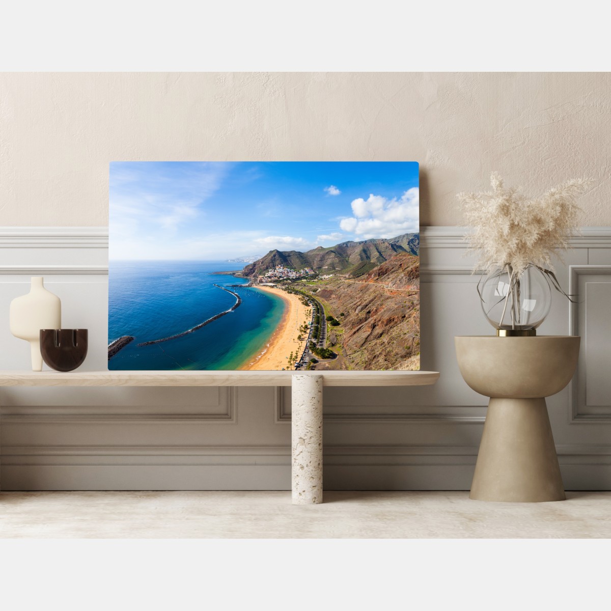 Obraz na płótnie plaża Las Teresitas, panorama Teneryfy – Wallissimo® Obraz na płótnie plaża Las Teresitas, panorama Teneryfy – Wallissimo®