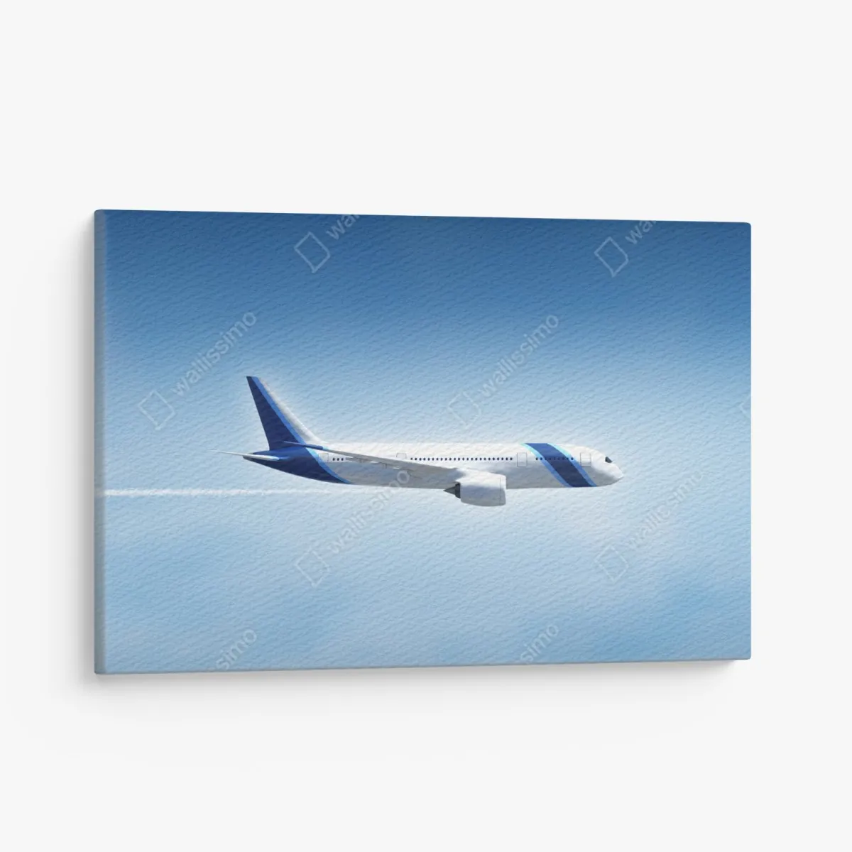 Obraz na płótnie odrzutowiec na czystym niebie – Wallissimo® Obraz na płótnie odrzutowiec na czystym niebie – Wallissimo®